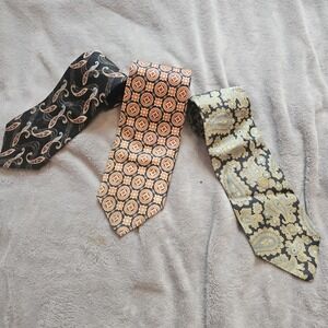 Men's Ties Set of 3, Various Styles and Brands Silk Italy Kauffmans Stafford